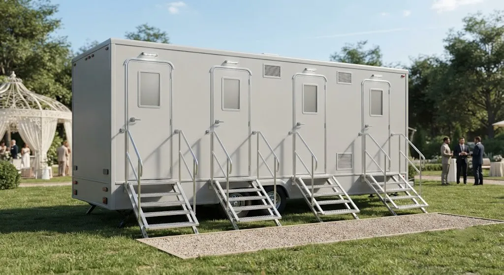 4 Stall Restroom Trailer in San Mateo, CA