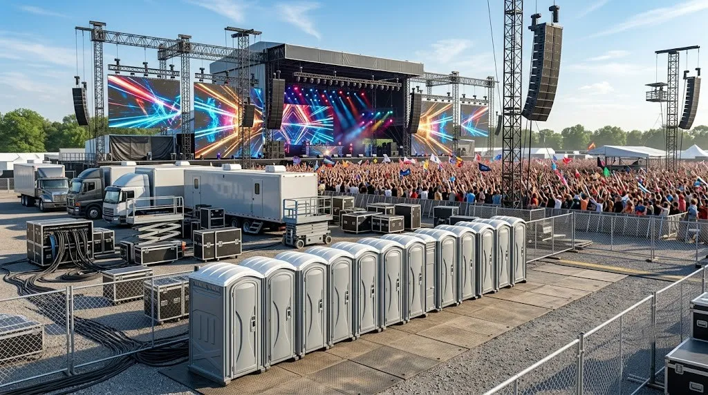 Concert Restroom Rental in San Mateo, CA
