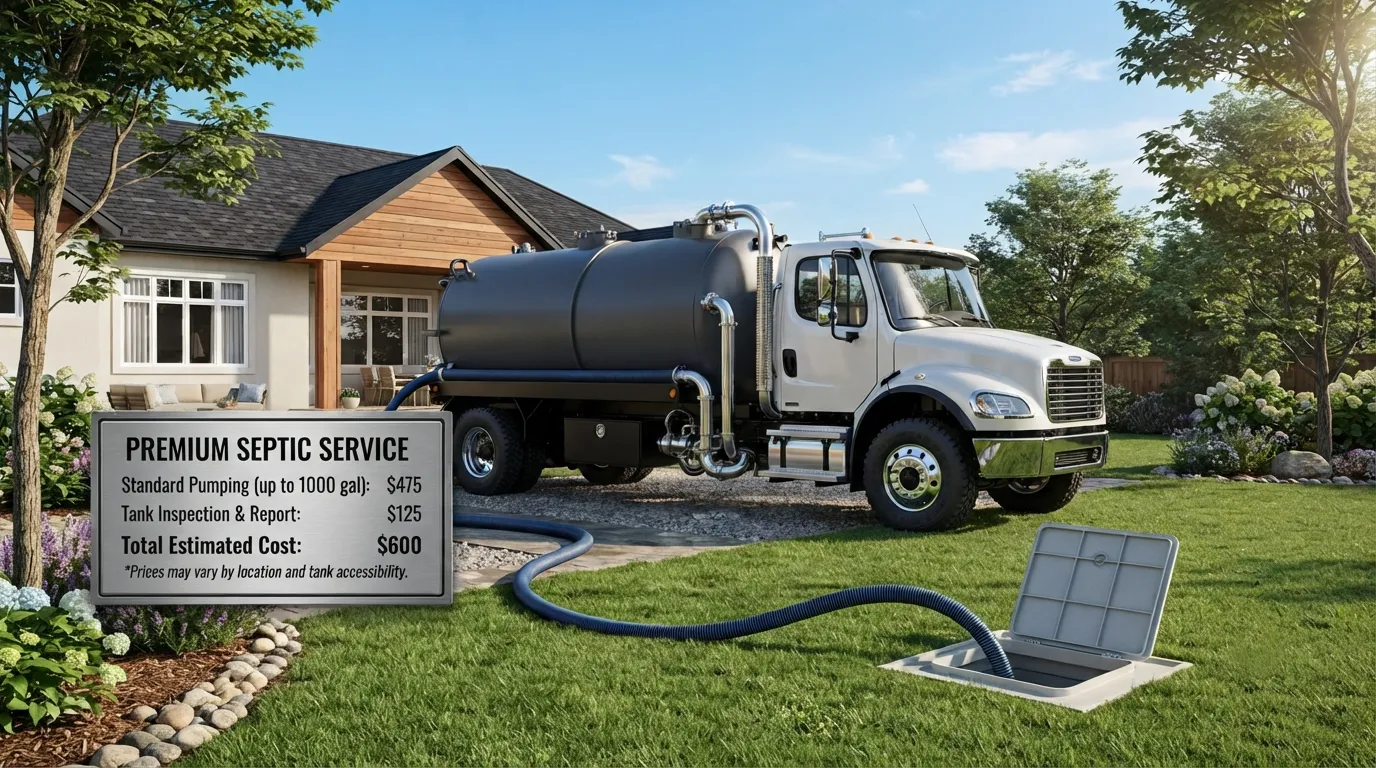Septic Tank Pumping Cost in San Mateo, CA